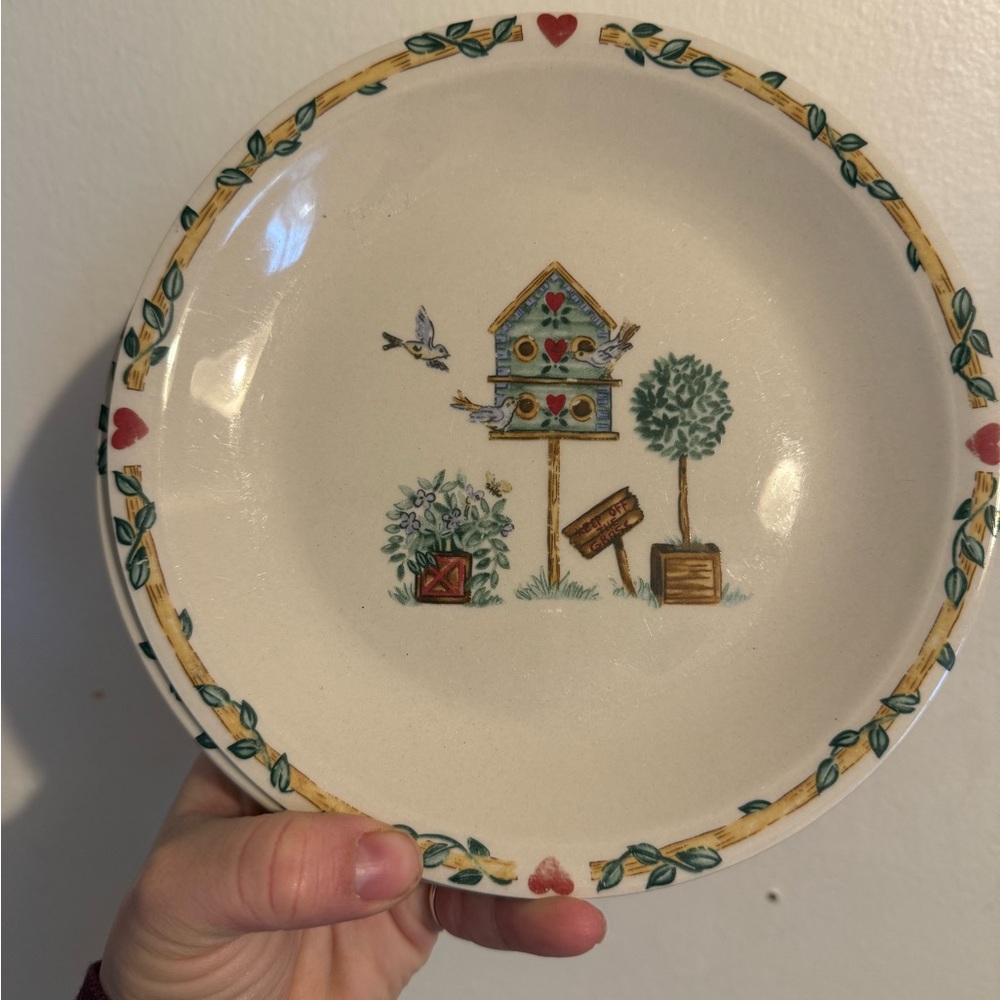 Thompson Pottery White Plate